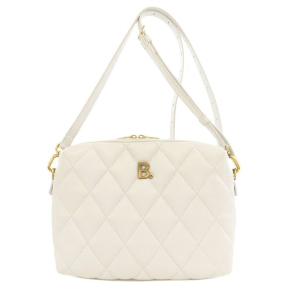 BALENCIAGA White Leather Shoulder Bag - Picture 1 of 11